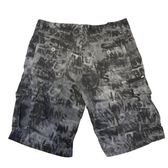Vans Cargo Shorts 32 Black Tie-Dye Cotton Mens Casual Shorts - Picture 2 of 6